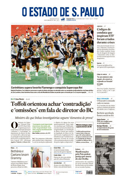 Estadão - Edição de 02 de Fevereiro de 2026