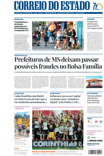 Correio do Estado - Edição de 02 de Fevereiro de 2026