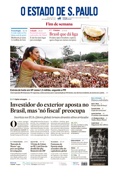Estadão - Edição de 08 de Fevereiro de 2026