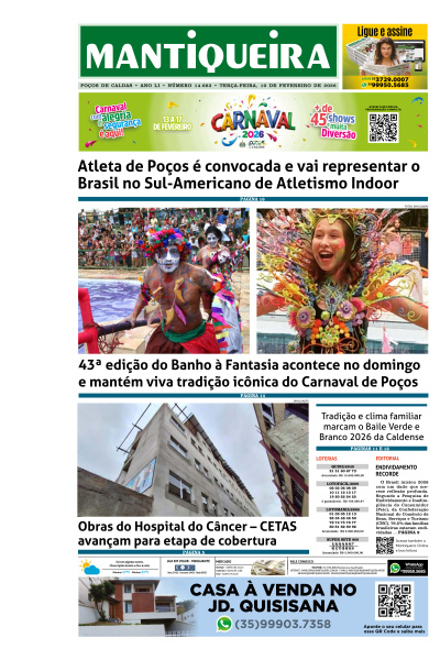 Mantiqueira - Edição de 10 de Fevereiro de 2026