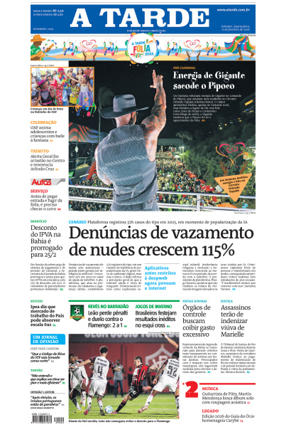 A TARDE - Edição de 11 de Fevereiro de 2026