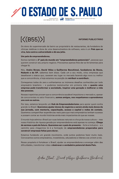 Estadão - Edição de 11 de Fevereiro de 2026