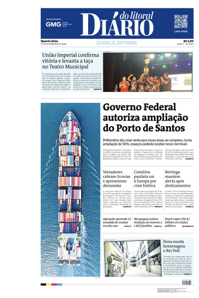 Diário do Litoral - Edição de 11 de Fevereiro de 2026