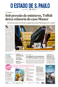 Estadão - Edição de 13 de Fevereiro de 2026