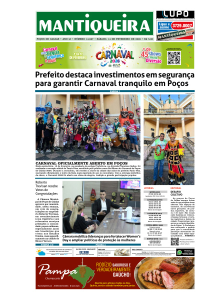 Mantiqueira - Edição de 15 de Fevereiro de 2026