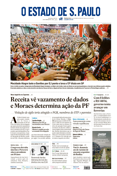 Estadão - Edição de 18 de Fevereiro de 2026