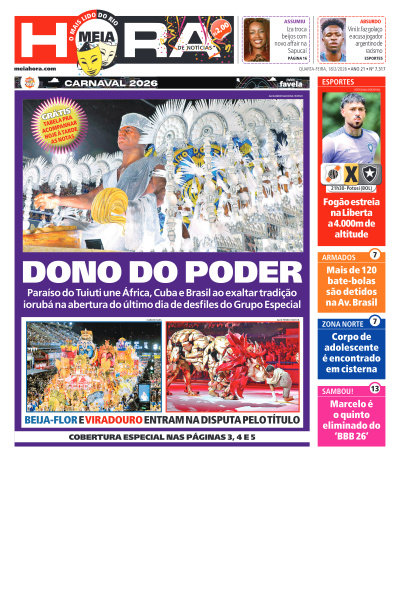 MEIA HORA - Edição de 18 de Fevereiro de 2026