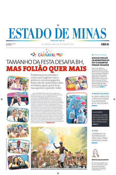 Estado de Minas - Edição de 18 de Fevereiro de 2026