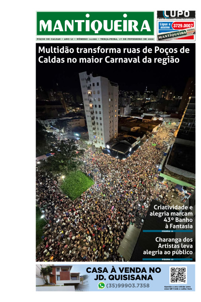 Mantiqueira - Edição de 18 de Fevereiro de 2026