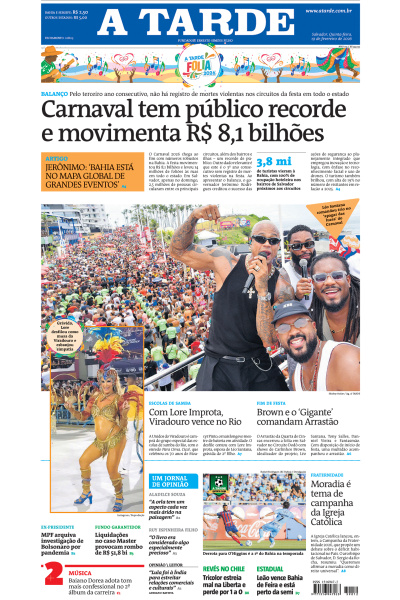 A TARDE - Edição de 19 de Fevereiro de 2026