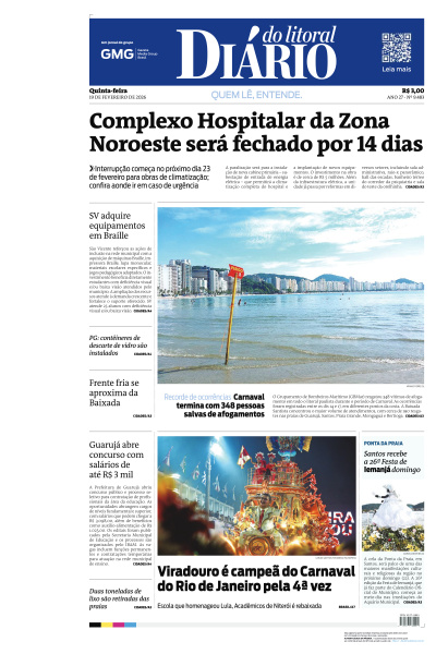 Diário do Litoral - Edição de 19 de Fevereiro de 2026