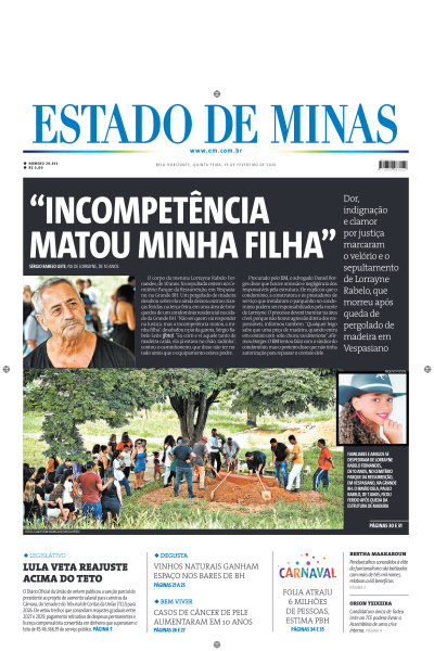 Estado de Minas - Edição de 19 de Fevereiro de 2026