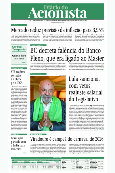 Diário do Acionista - 19 de fevereiro de 2026