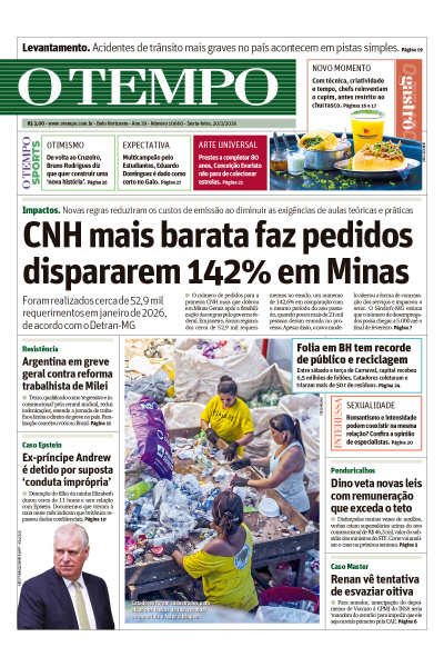 O TEMPO - Edição de 20 de Fevereiro de 2026