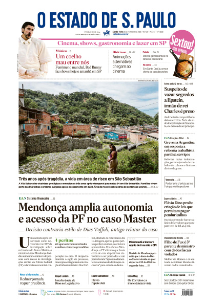 Estadão - Edição de 20 de Fevereiro de 2026