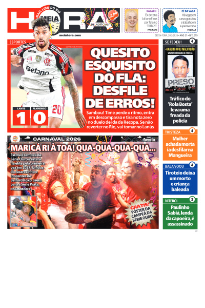 MEIA HORA - Edição de 20 de Fevereiro de 2026