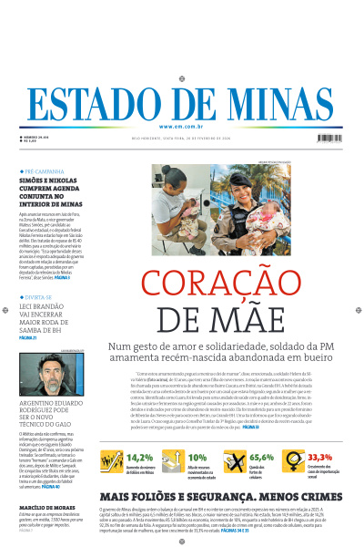 Estado de Minas - Edição de 20 de Fevereiro de 2026
