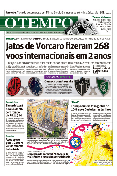 O TEMPO - Edição de 21 de Fevereiro de 2026