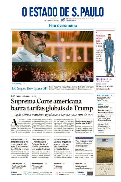 Estadão - Edição de 21 de Fevereiro de 2026