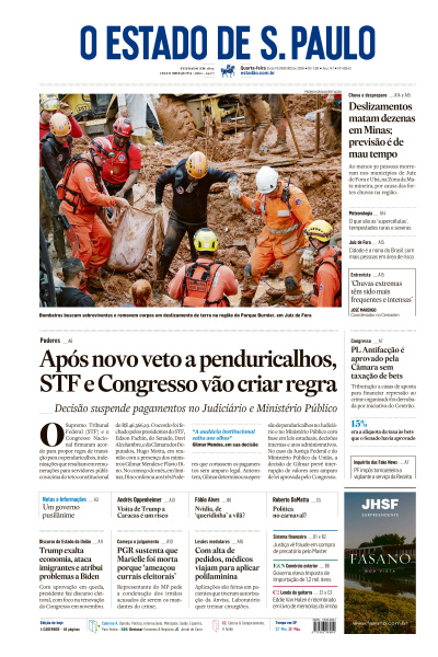 Estadão - Edição de 25 de Fevereiro de 2026