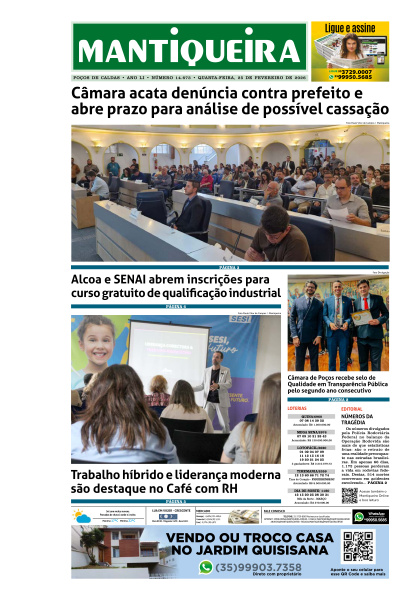 Mantiqueira - Edição de 25 de Fevereiro de 2026