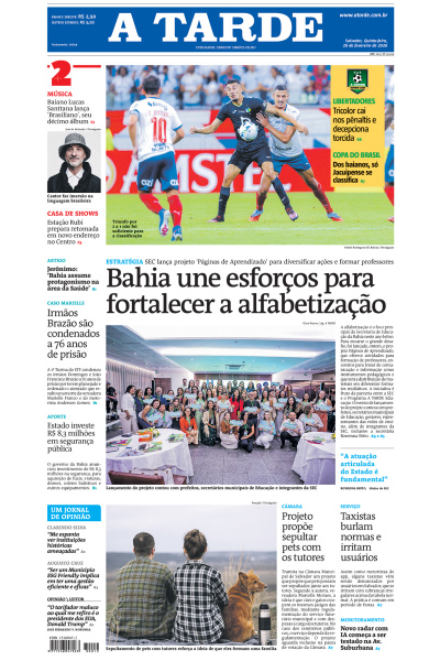 A TARDE - Edição de 26 de Fevereiro de 2026