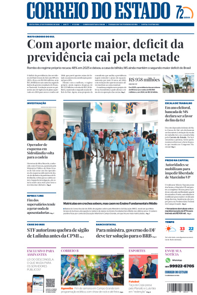 Correio do Estado - Edição de 27 de Fevereiro de 2026