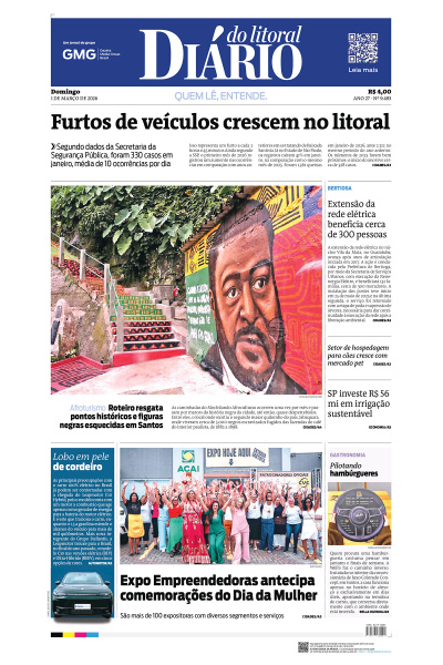 Diário do Litoral – Edição de 01 de março de 2026