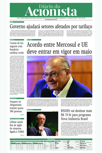 Diário do Acionista - 28 de fevereiro a 02 de março de 2026