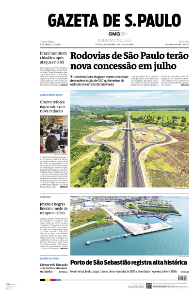 Gazeta de S. Paulo - Edição de 03 de Março de 2026