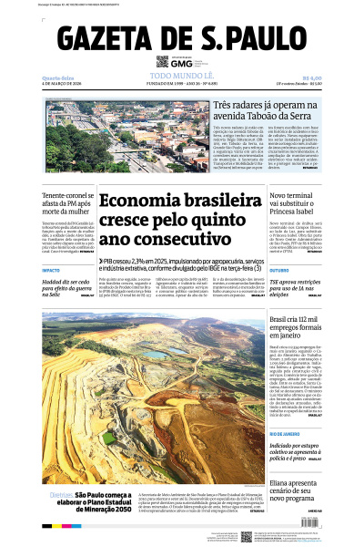 Gazeta de S. Paulo – Edição de 04 de março de 2026