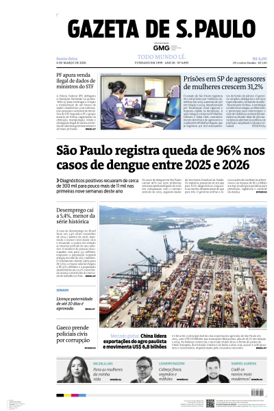 Gazeta de S. Paulo - Edição de 06 de Março de 2026