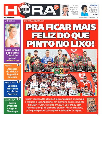 MEIA HORA - Edição de 08 de Março de 2026
