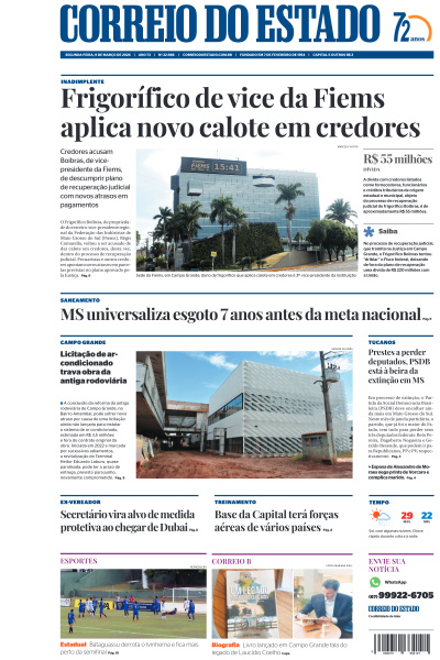 Correio do Estado - Edição de 09 de Março de 2026