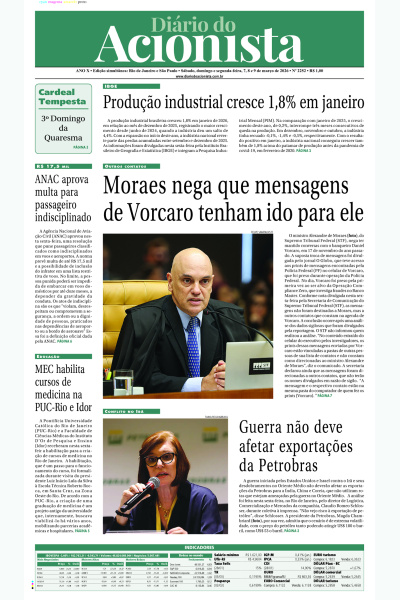 Diário do Acionista - 09 de março de 2026