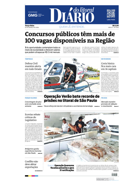 Diário do Litoral - Edição de 10 de Março de 2026