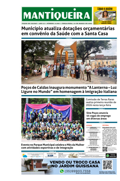 Mantiqueira - Edição de 10 de Março de 2026