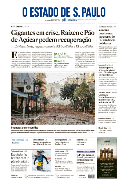 Estadão - Edição de 11 de Março de 2026