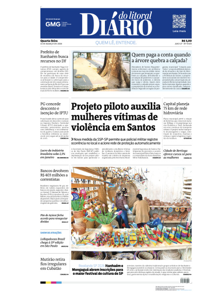 Diário do Litoral - Edição de 11 de Março de 2026