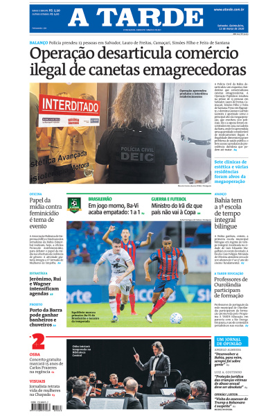 A TARDE - Edição de 12 de Março de 2026