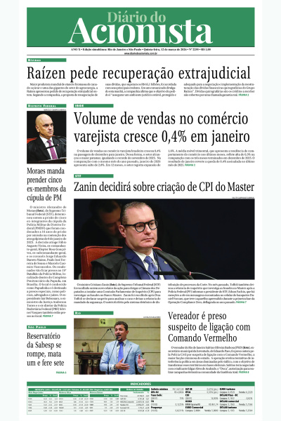 Diário do Acionista - 12 de março de 2026