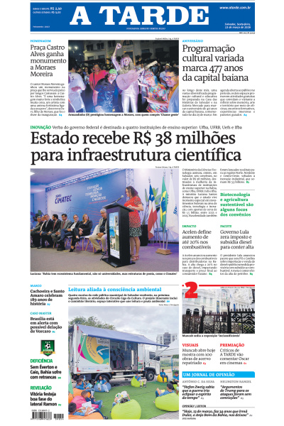 A TARDE - Edição de 13 de Março de 2026