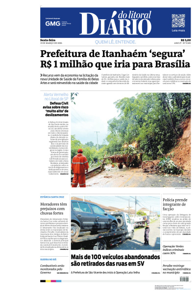 Diário do Litoral - Edição de 13 de Março de 2026