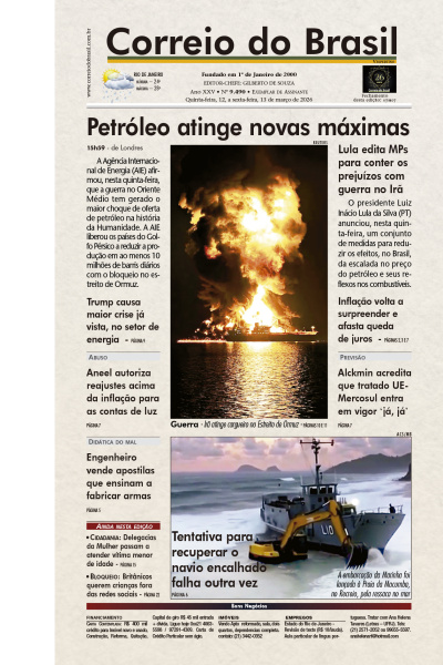 Correio do Brasil - Edição de 13 de Março de 2026