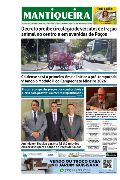 Mantiqueira - Edição de 13 de Março de 2026