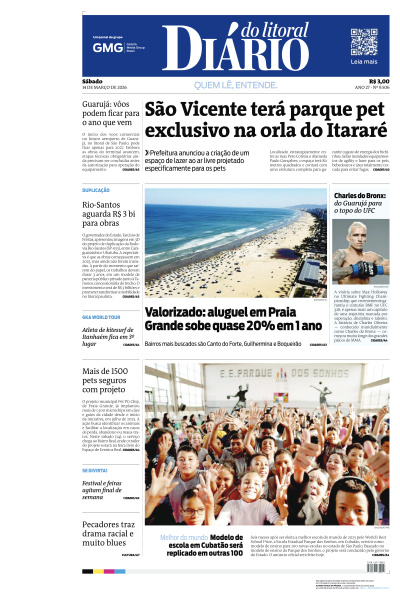 Diário do Litoral - Edição de 14 de Março de 2026