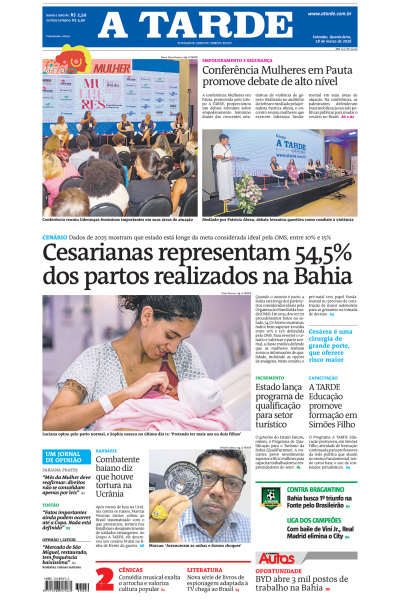 A TARDE - Edição de 18 de Março de 2026