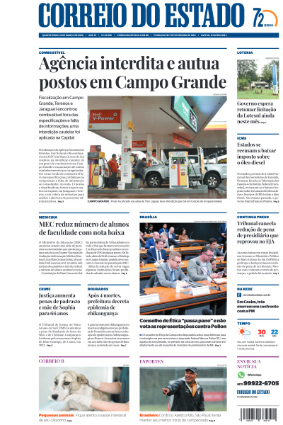Correio do Estado - Edição de 18 de Março de 2026