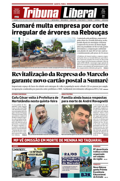 Tribuna Liberal - Edição de 19 de Março de 2026