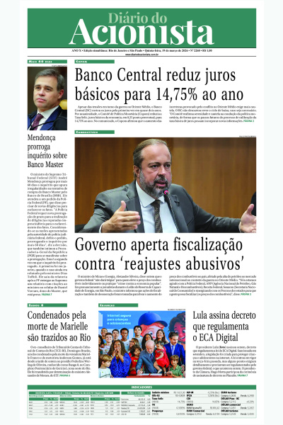 Diário do Acionista - 19 de março de 2026